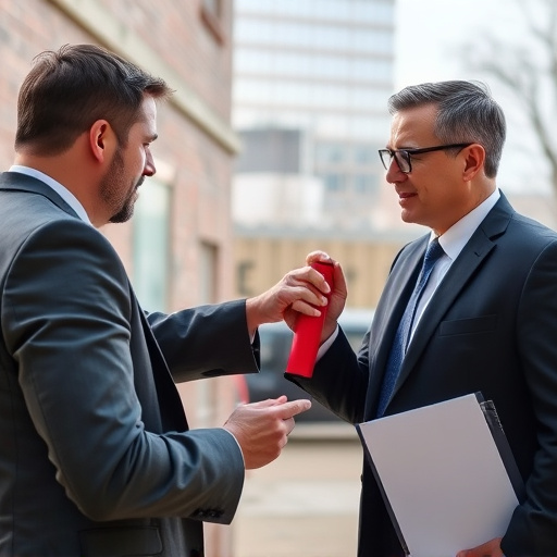attorney advising client on pepper spray laws