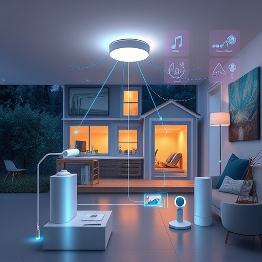 connected smart home with multiple sensors