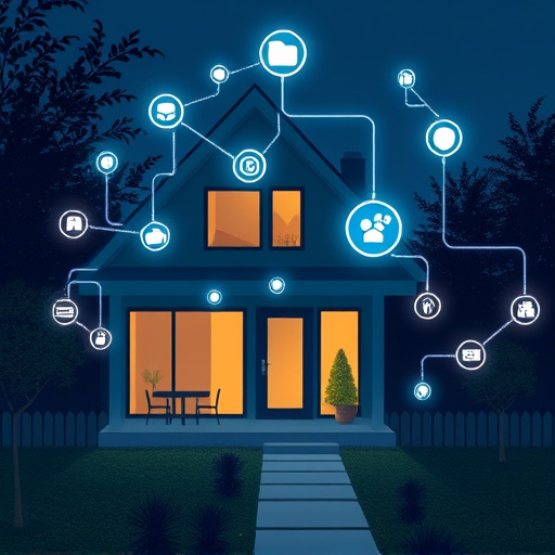 connected smart home with multiple sensors