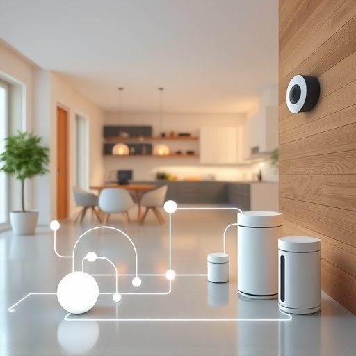 connected smart home with multiple sensors