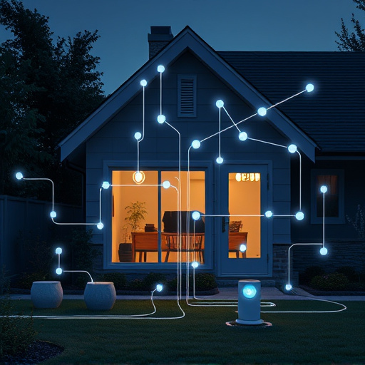 connected smart home with multiple sensors