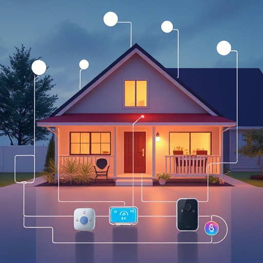 connected smart home with multiple sensors