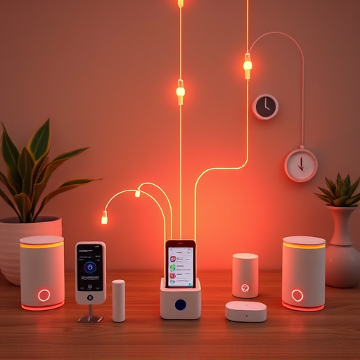 connected smart home with multiple sensors