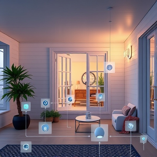 connected smart home with multiple sensors