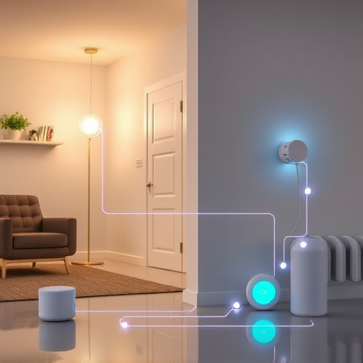 connected smart home with multiple sensors