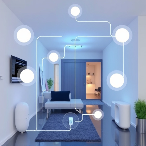 connected smart home with multiple sensors