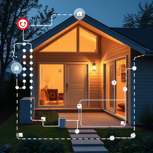connected smart home with multiple sensors