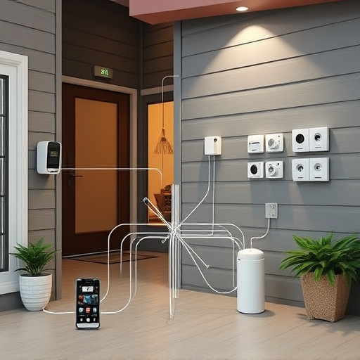 connected smart home with multiple sensors