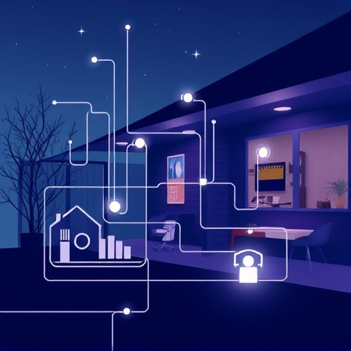 connected smart home with multiple sensors
