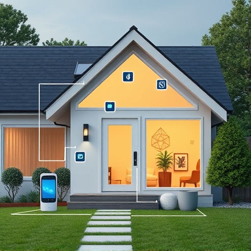 connected smart home with multiple sensors