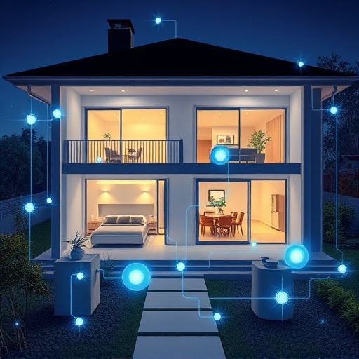 connected smart home with multiple sensors