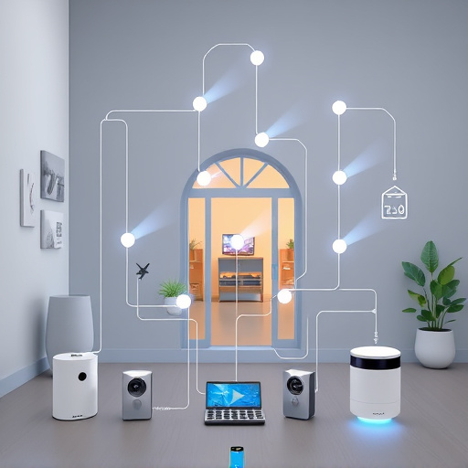 connected smart home with multiple sensors