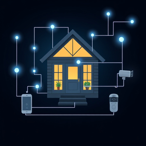 connected smart home with multiple sensors