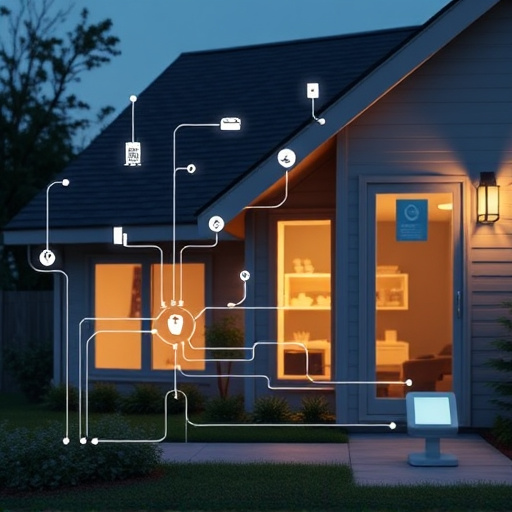 connected smart home with multiple sensors