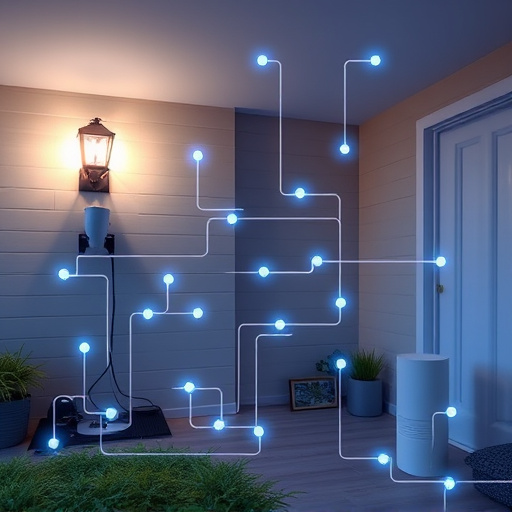 connected smart home with multiple sensors