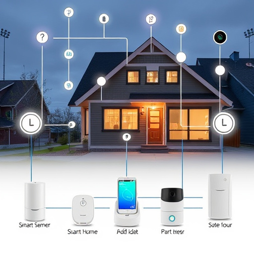 connected smart home with multiple sensors