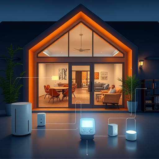 connected smart home with multiple sensors