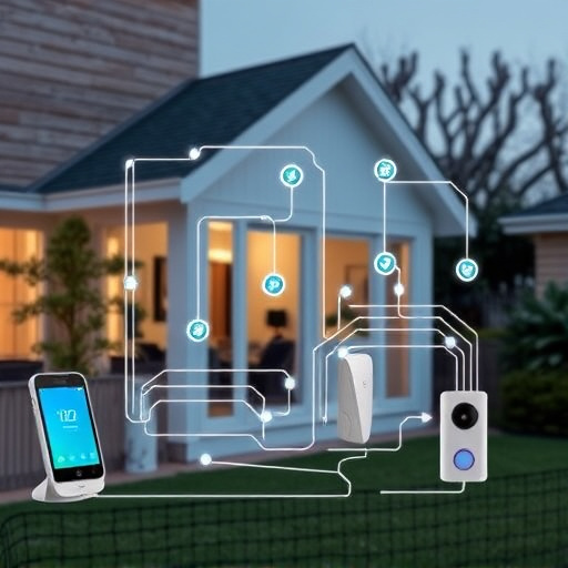 connected smart home with multiple sensors