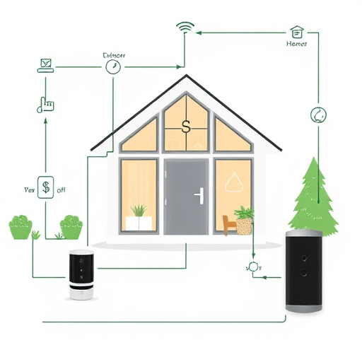 connected smart home with multiple sensors