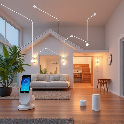 connected smart home with multiple sensors