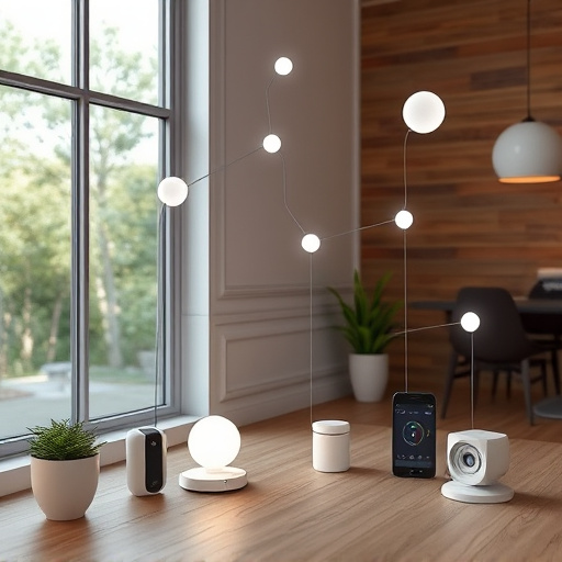 connected smart home with multiple sensors