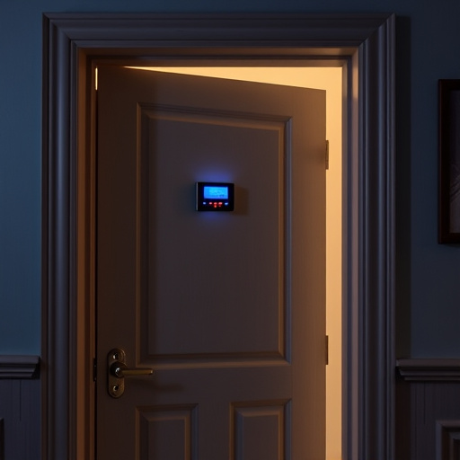 discreet door alarm placed in hostel doorframe