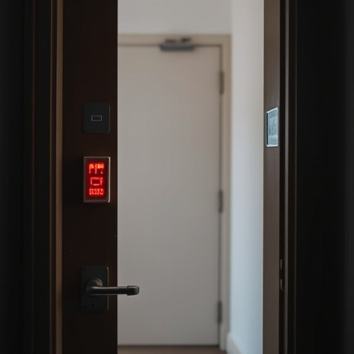 discreet door alarm placed in hostel doorframe