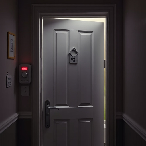 discreet door alarm placed in hostel doorframe