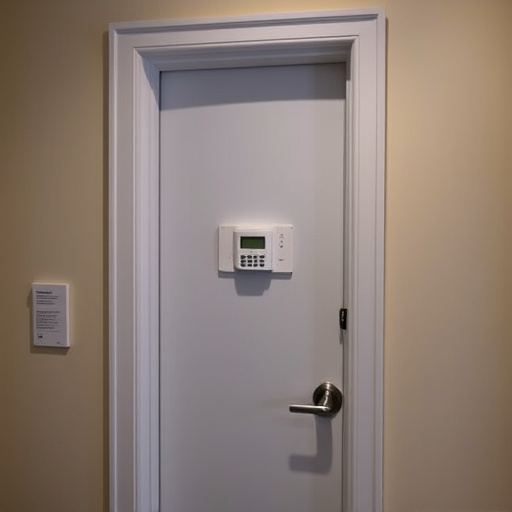 discreet door alarm placed in hostel doorframe