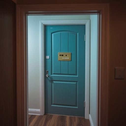 discreet door alarm placed in hostel doorframe