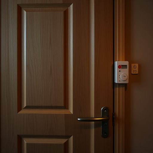 discreet door alarm placed in hostel doorframe