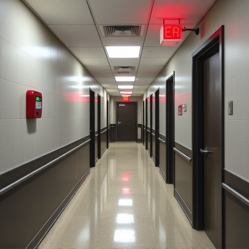 emergency alert system inside hallway