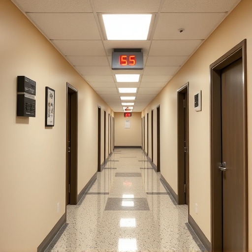 emergency alert system inside hallway