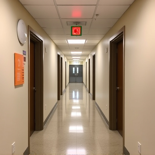 emergency alert system inside hallway