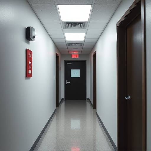 emergency alert system inside hallway