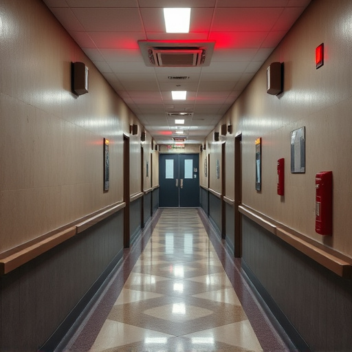 emergency alert system inside hallway