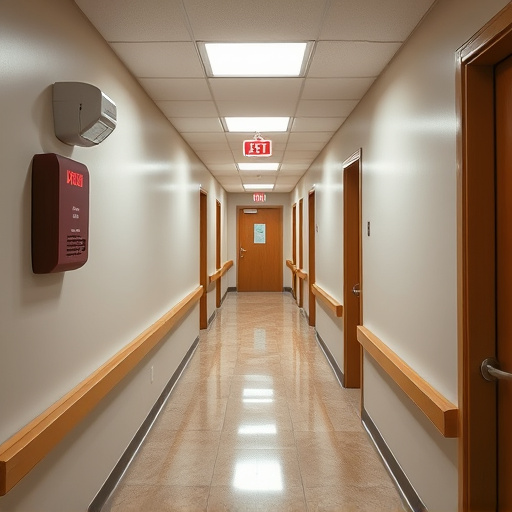 emergency alert system inside hallway