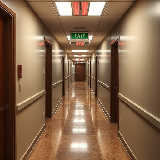 emergency alert system inside hallway
