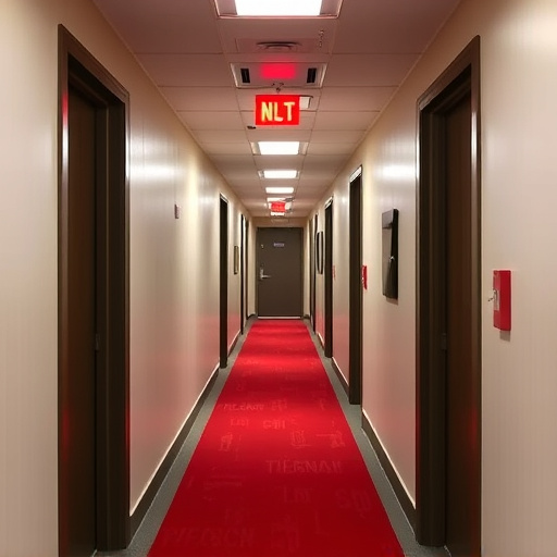 emergency alert system inside hallway