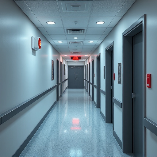 emergency alert system inside hallway