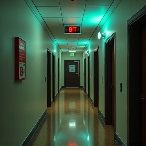 emergency alert system inside hallway