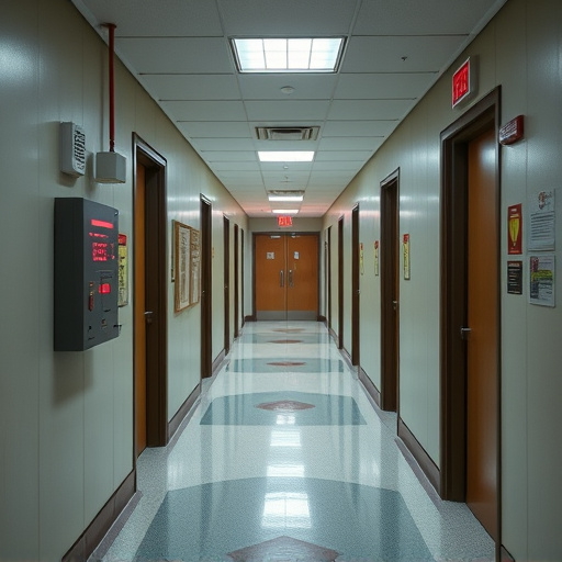 emergency alert system inside hallway