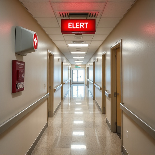 emergency alert system inside hallway