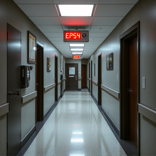 emergency alert system inside hallway