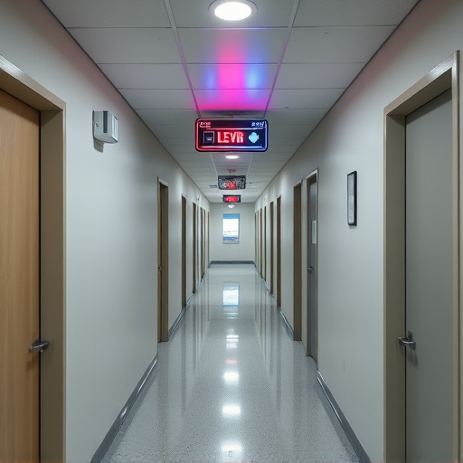 emergency alert system inside hallway