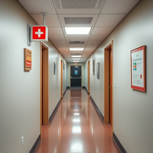 emergency alert system inside hallway