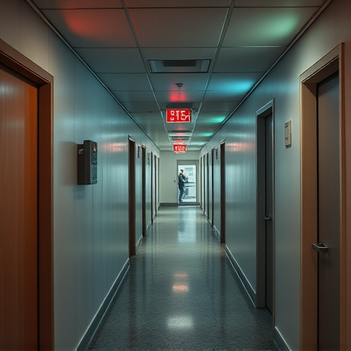 emergency alert system inside hallway