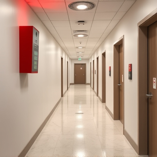 emergency alert system inside hallway