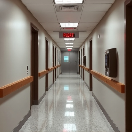 emergency alert system inside hallway