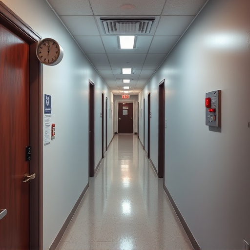 emergency alert system inside hallway